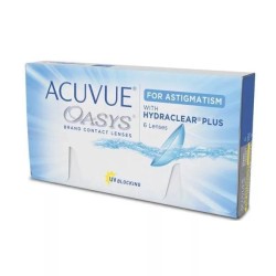 Линзы контактные, Acuvue (Акувью) №6 Оазис для коррекции астигматизма bc 8.6 мм -0.75/100 (+1.75)