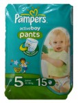 Подгузники-трусики для мальчиков, Pampers (Памперс) 12-18 кг 15 шт актив бой джуниор